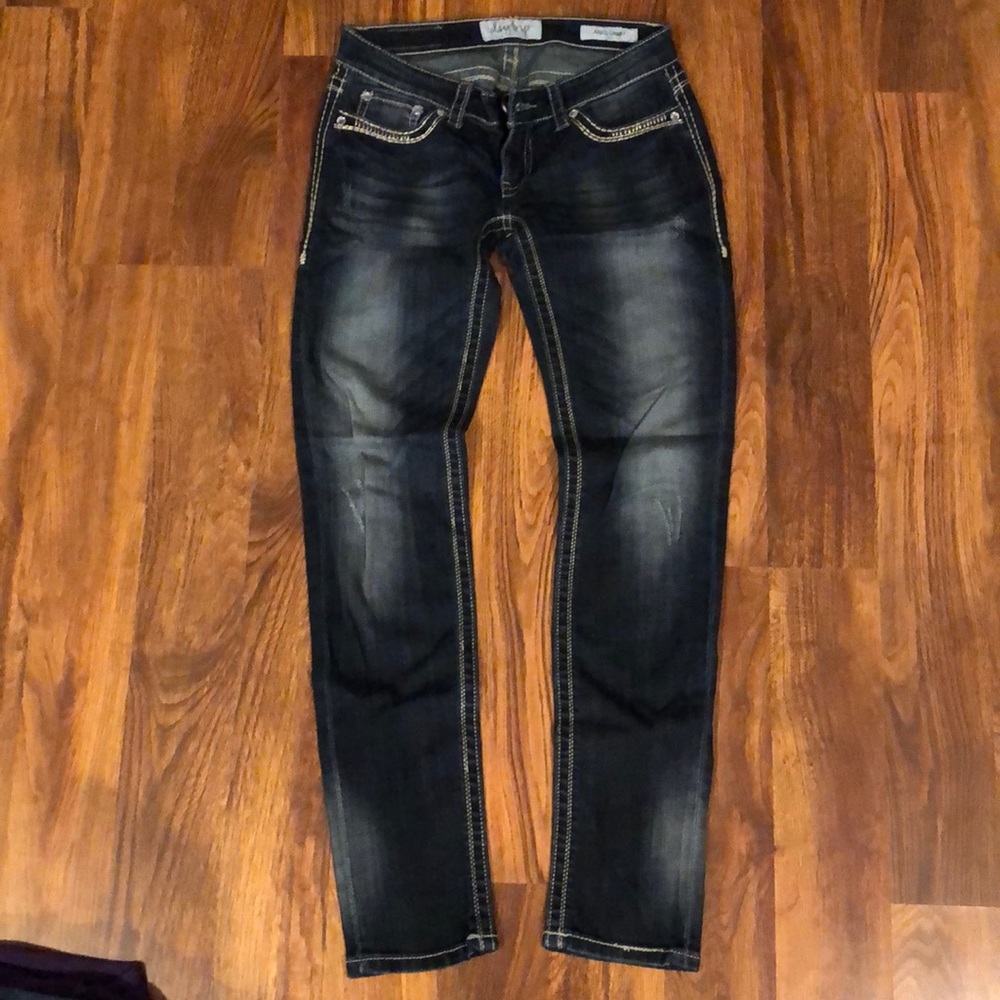 Dark wash daytrip skinny jeans